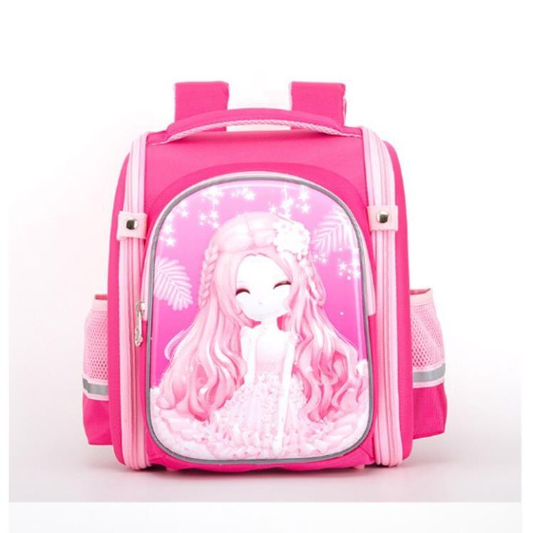 kho sỉ Cặp/ balo đựng sách vở chống gù cho bé gái hình Hello Kitty