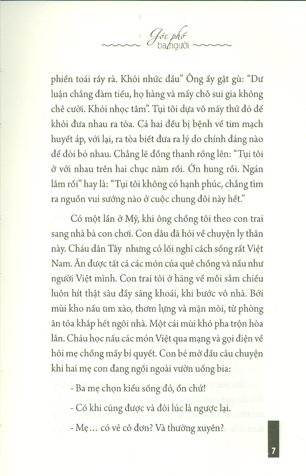 Góc Phố Ba Người (Tập truyện ngắn)