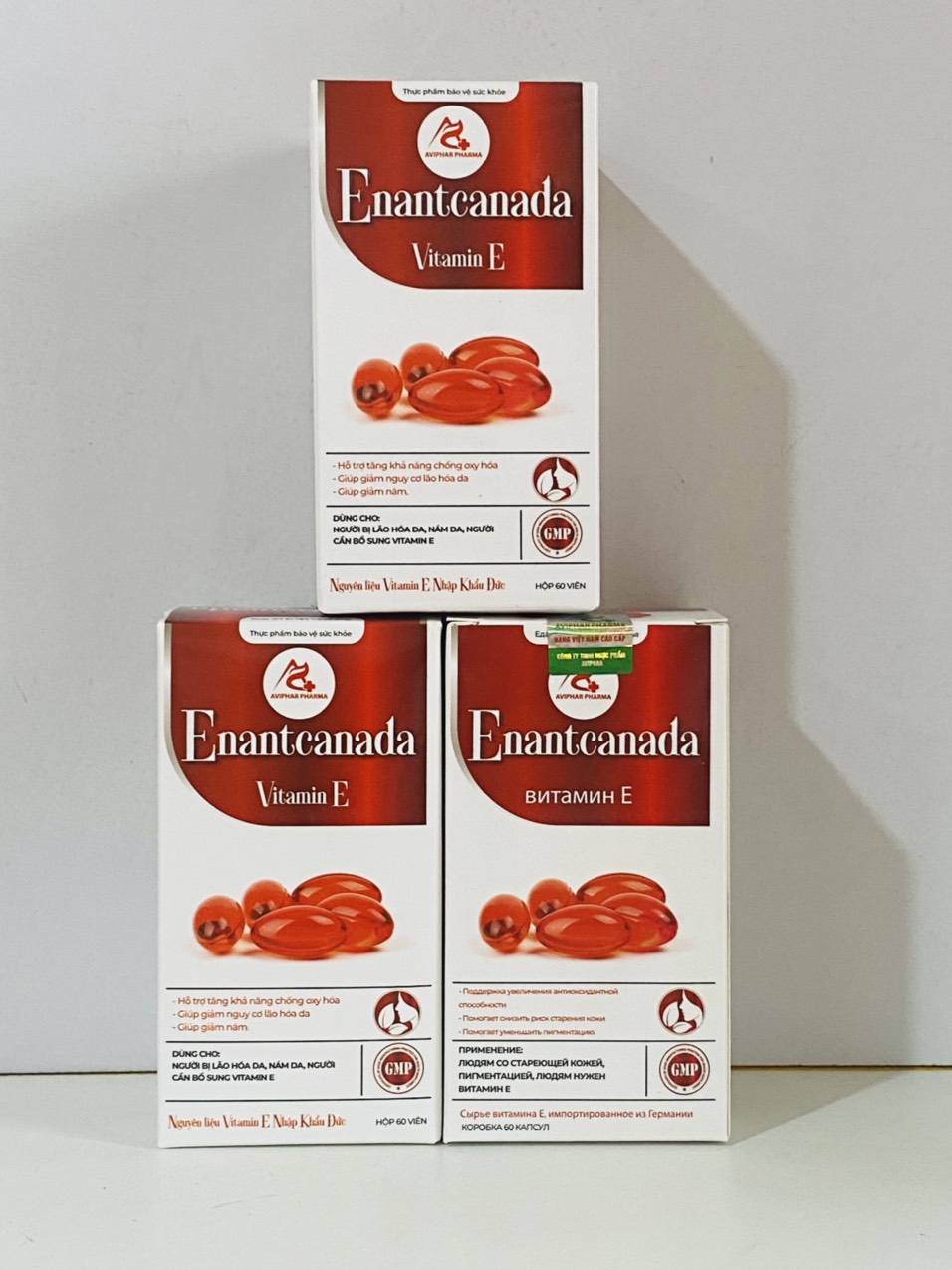 Thực phẩm chức năng Vitamin E ENANTCANADA  - Ngằn ngừa oxy hóa cho da , nhập khẩu Đức Hộp 60 viên