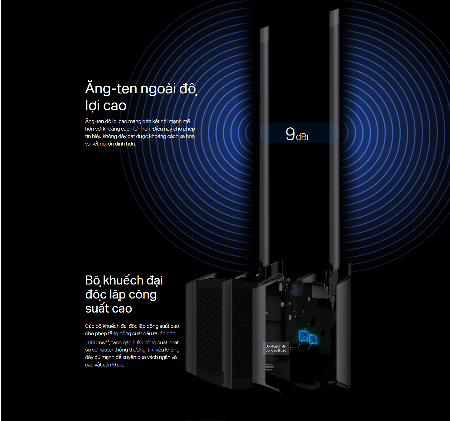 Router Wi-Fi Công suất cao tốc độ 300Mbps chuẩn N TL-WR841HP - Hàng Chính Hãng