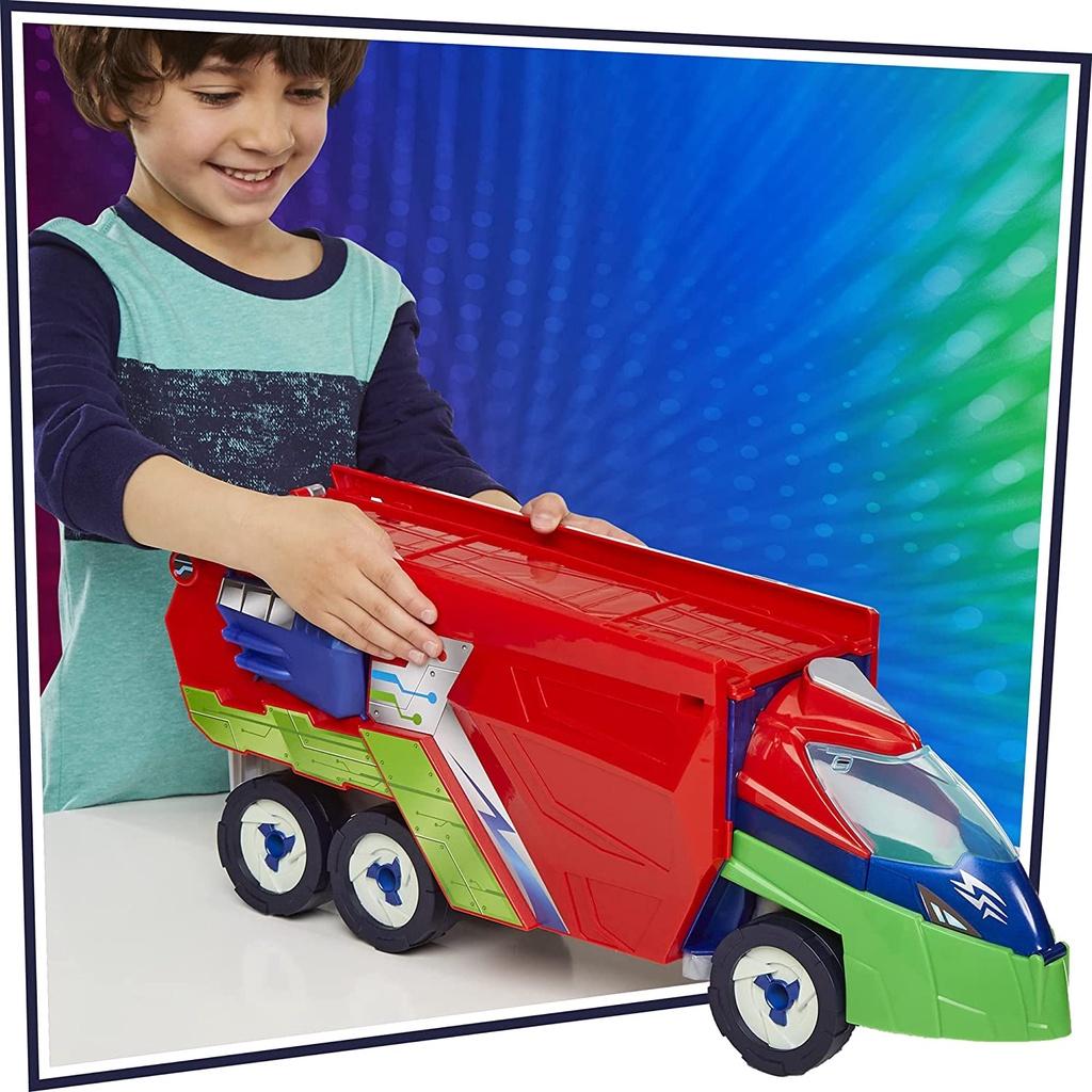 Đồ chơi mô hình PJ Masks PJ Launching Seeker Preschool Toy, Transforming Vehicle Playset with 2 Cars, 2 Action Figures