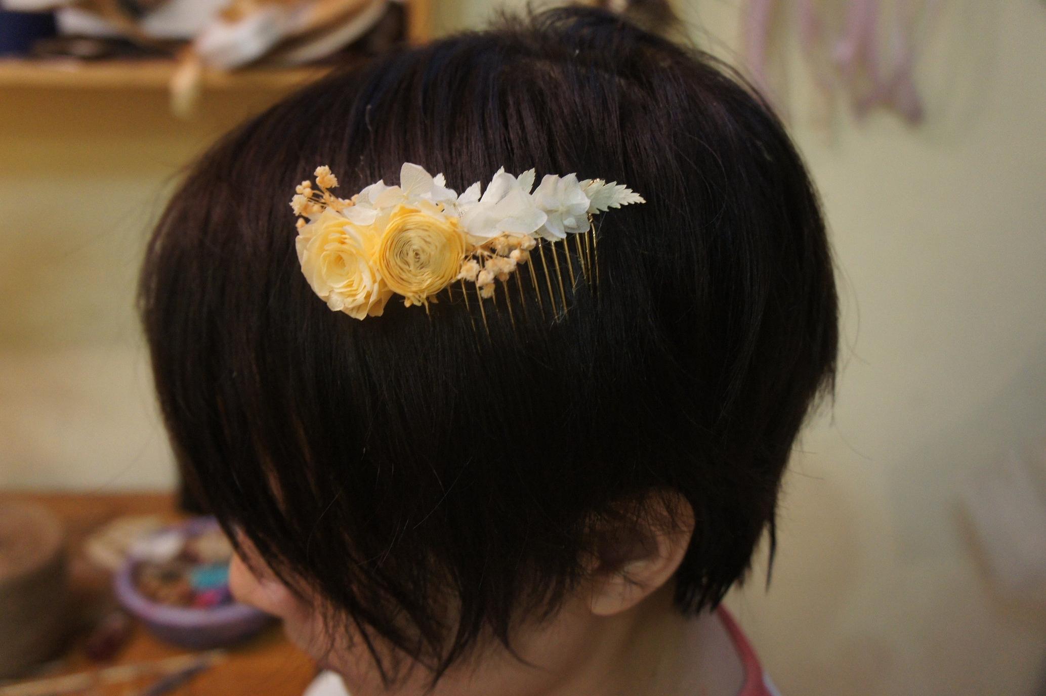Cài tóc làm từ 100%  hoa khô tự nhiên- Quà tặng handmade