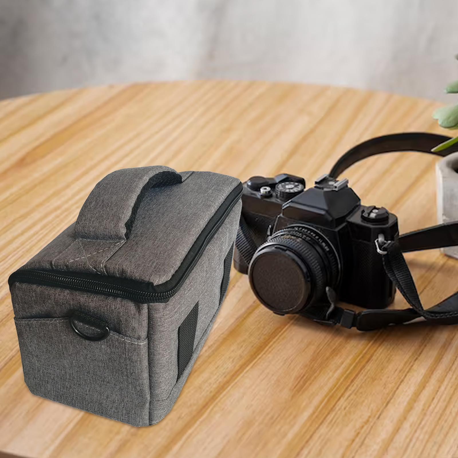 Camera Case Bag DSLR Slr Bag Storage with Handle Anti-shock Hiking Lightweight Photographer Traveling Compact DSLR Camera Bag Shoulder Strap