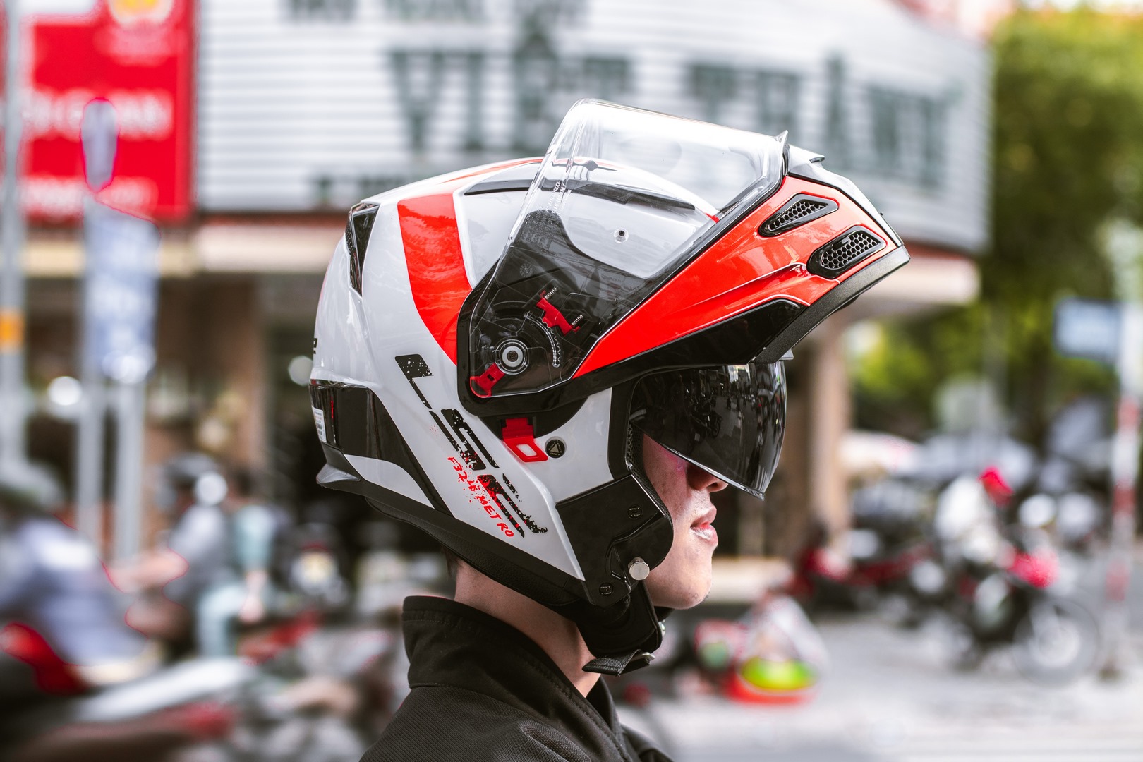 Mũ Bảo Hiểm Fullface Lật Hàm LS2 FF324 Metro