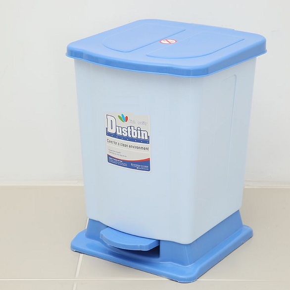 Thùng rác đạp chân trung, thùng rác nhựa 11lit đựng rác văn phòng, nhà bếp