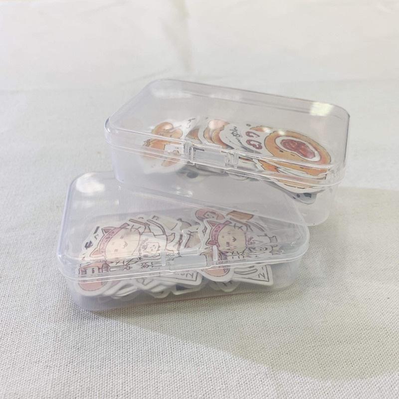 Hộp Nhựa Đựng Sticker / Stationery - Hộp Nhựa trong Suốt