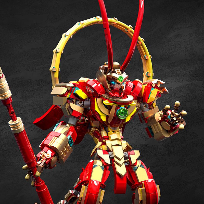Đồ chơi Lắp ráp Tôn Ngộ Không, 212208 Monkey King, Xếp hình thông minh, Mô hình người máy