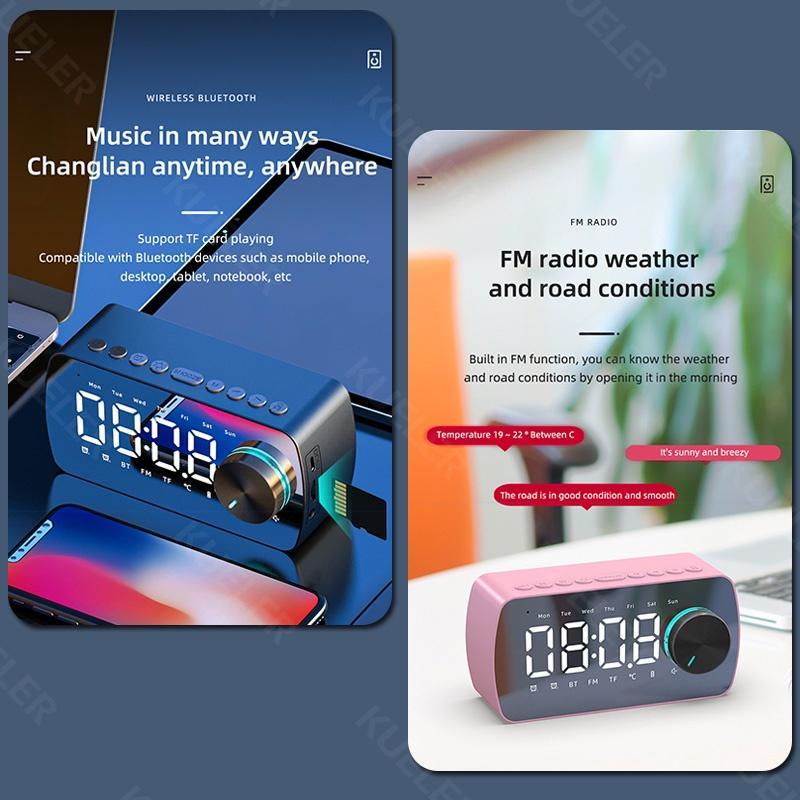 Loa Bluetooth P2 Có Đèn LED Hiển Thị Nhiệt Độ Và Phụ Kiện