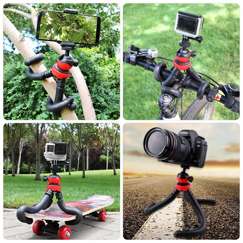 Phong cách mới nhất chân máy bạch tuộc di động vlog SLR camera gimbal điện thoại di động micro-máy ảnh đơn đa năng selfie stick tripod