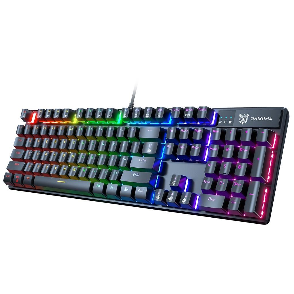 Bàn phím chơi game cơ học có dây G27 màu đen với đèn RGB