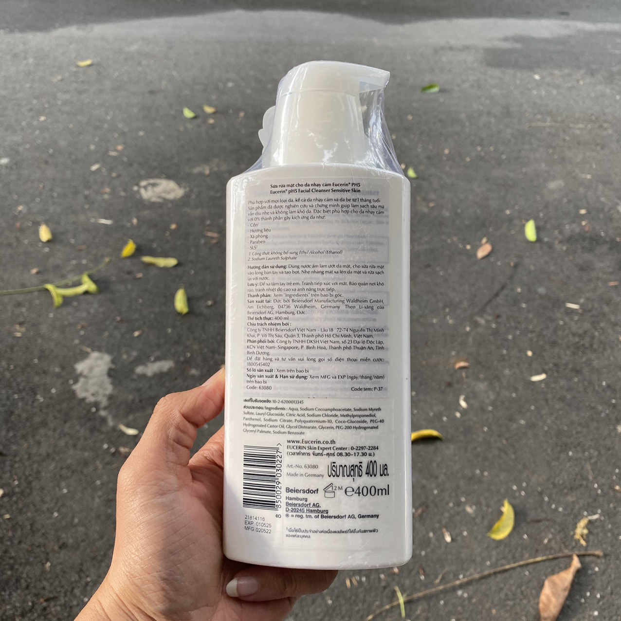 Sữa Rửa Mặt Da Nhạy Cảm Eucerin pH5 Facial Cleanser 400ml