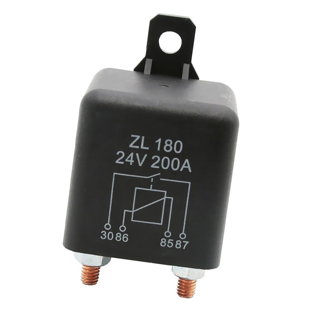 2xAutomotive 24V 200A 4 Pin Starter Relay Switch Circuit Control