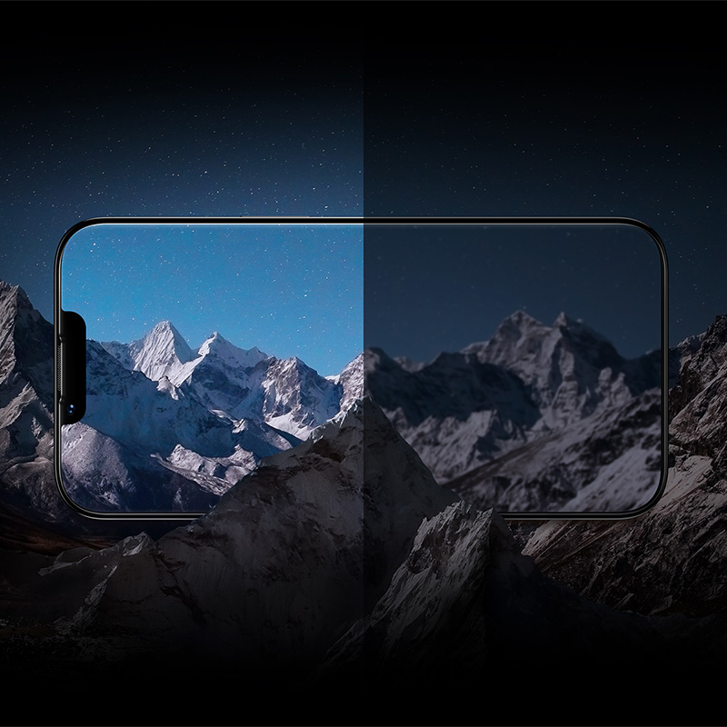 Kính cường lực All-glass SuperCeramic Tempered Glass EasyStick Film iP14