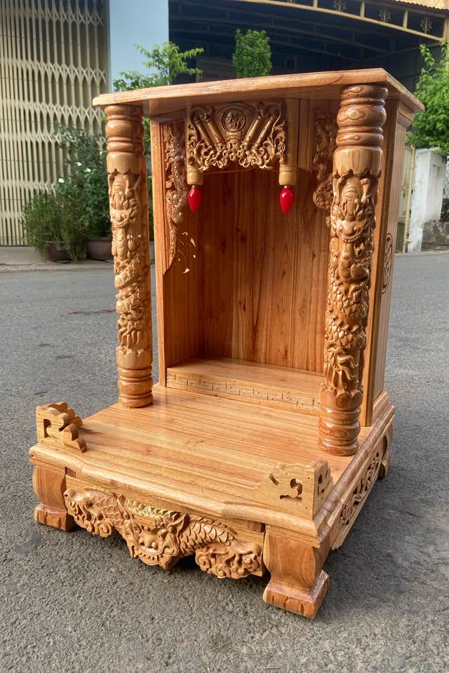 Bàn thờ thần tài ông địa 48 x 68cm, ngăn kéo lớn, có đôn