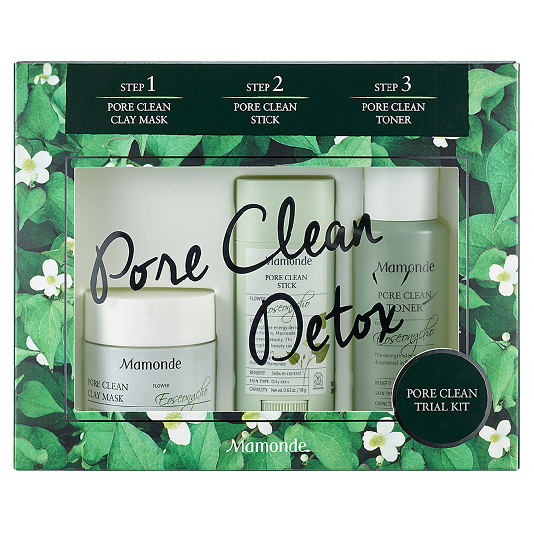 Bộ Sản Phẩm Chăm Sóc Lỗ Chân Lông Và Đánh Bay Mụn Dành Cho Da Dầu Mamonde Pore Clean Detox