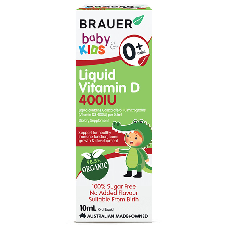 Vitamin D Brauer Úc dành cho trẻ sơ sinh trở lên (10ml)