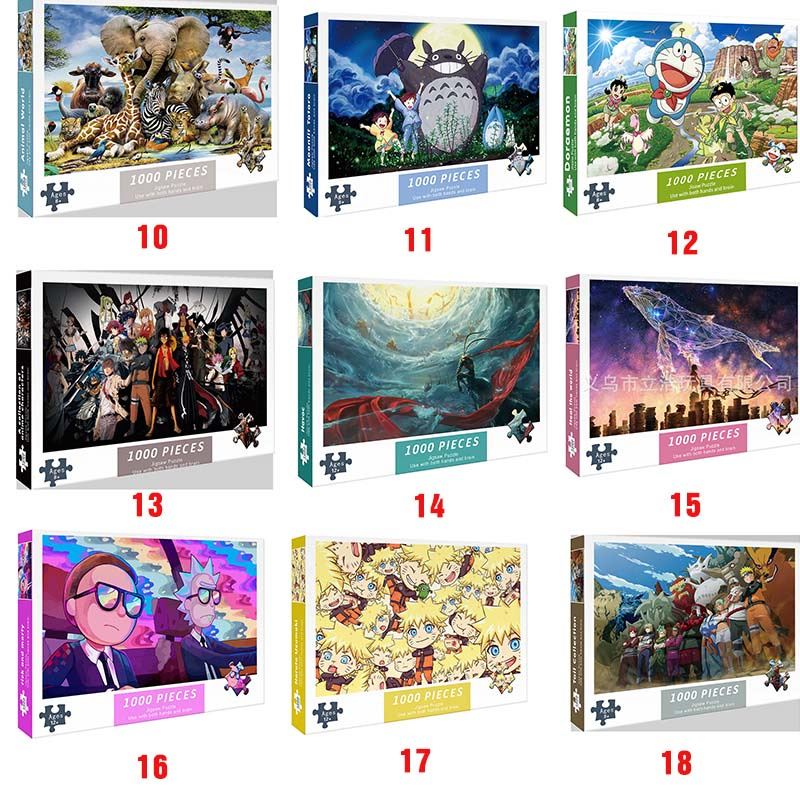Tranh ghép hình 1000 mảnh 75x50 cm Xếp hình 1000 miếng đồ chơi phát triển tư duy kiên nhẫn dành cho bé và trẻ em