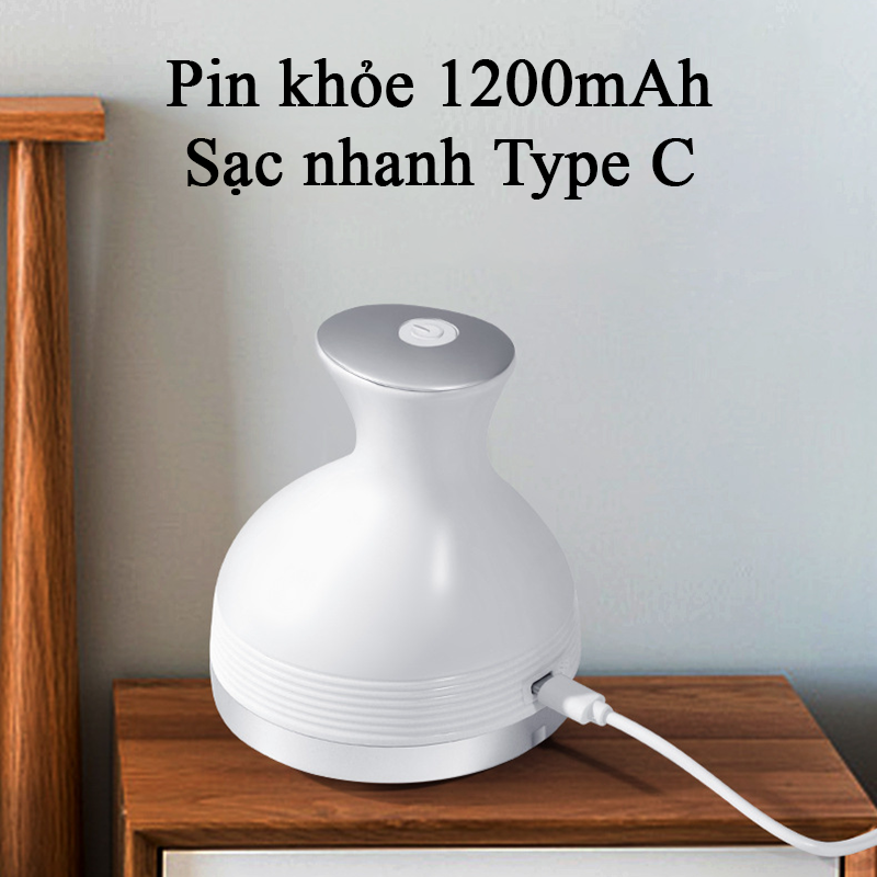 Máy Massage Đầu Mini 3 Đầu Xoay 360 Độ Có Đảo Chiều Giảm Căng Thẳng Mệt Mỏi Đau Đầu Giúp Ngủ Ngon Giấc Máy Mát Xa Cổ Vai Gáy Toàn Thân 3 Chế Độ Chống Nước Tiện Lợi Lưu Thông Khí Thư Giãn Thông Minh - ML051