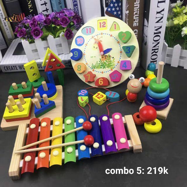 ĐỒ CHƠI GỖ 7 MÓN