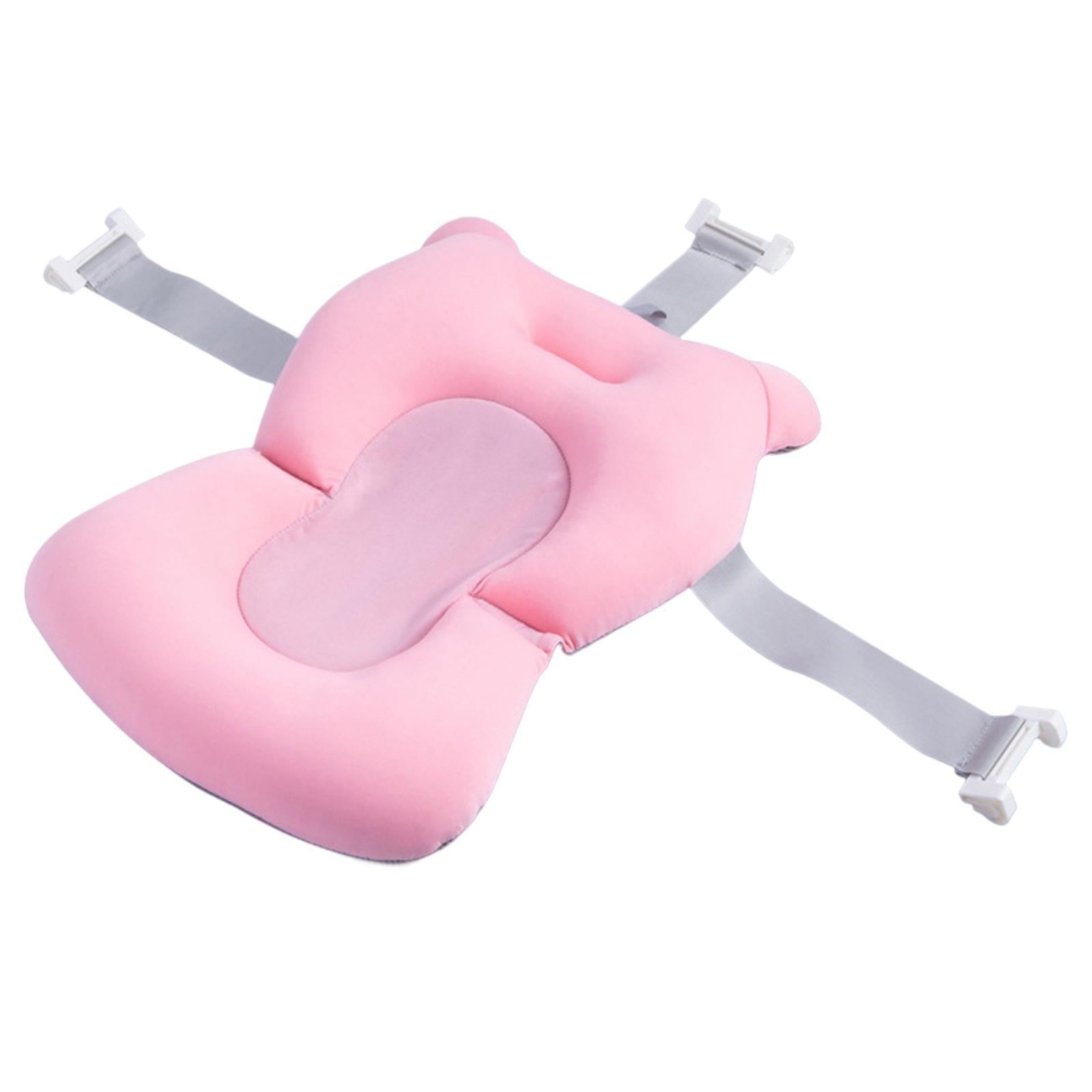 2x Baby Bath Seat Support Mat Foldable Baby Bath Tub Pad