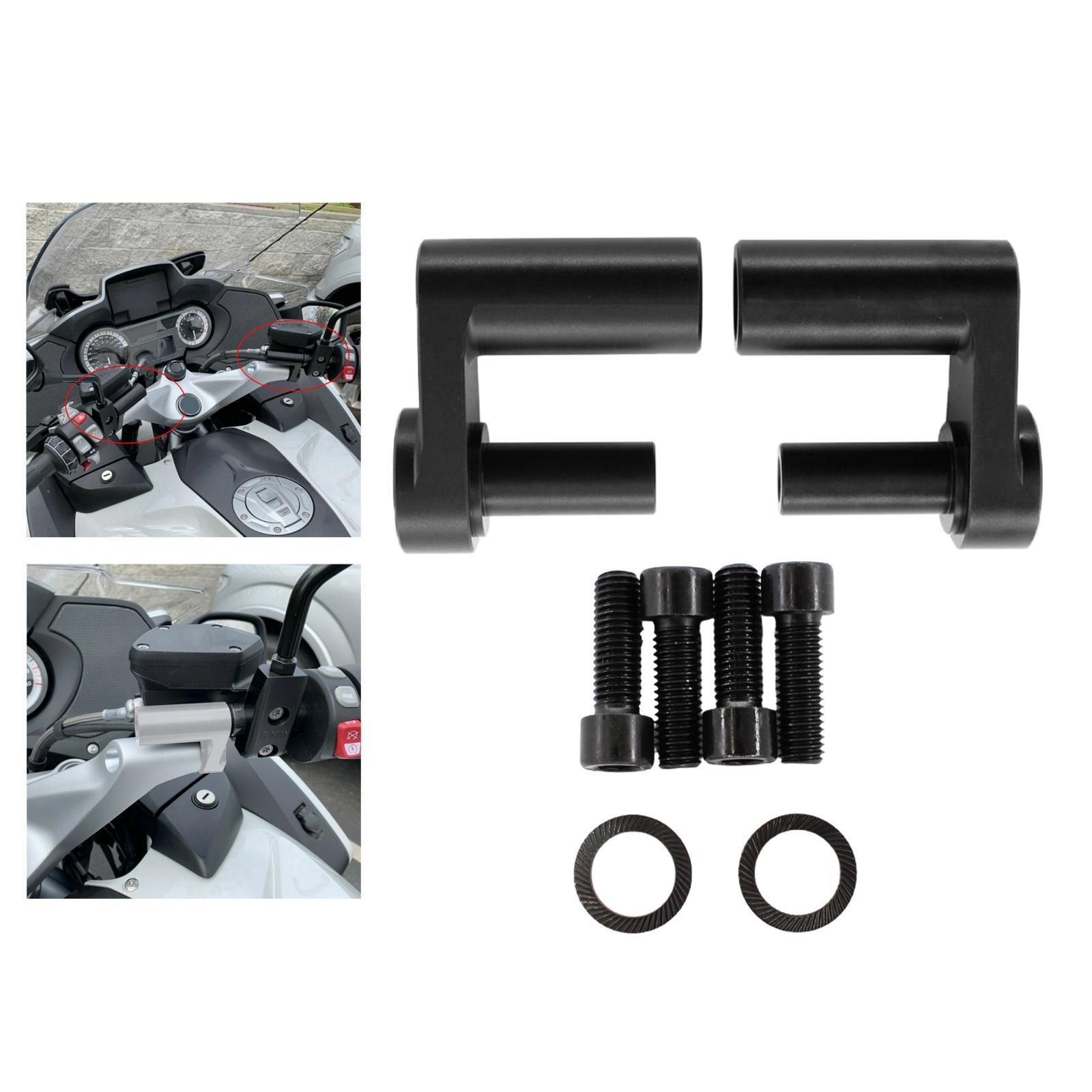 Motorcycle Aluminum Adjustable Handlebar Riser Kit for R1200RT Black
