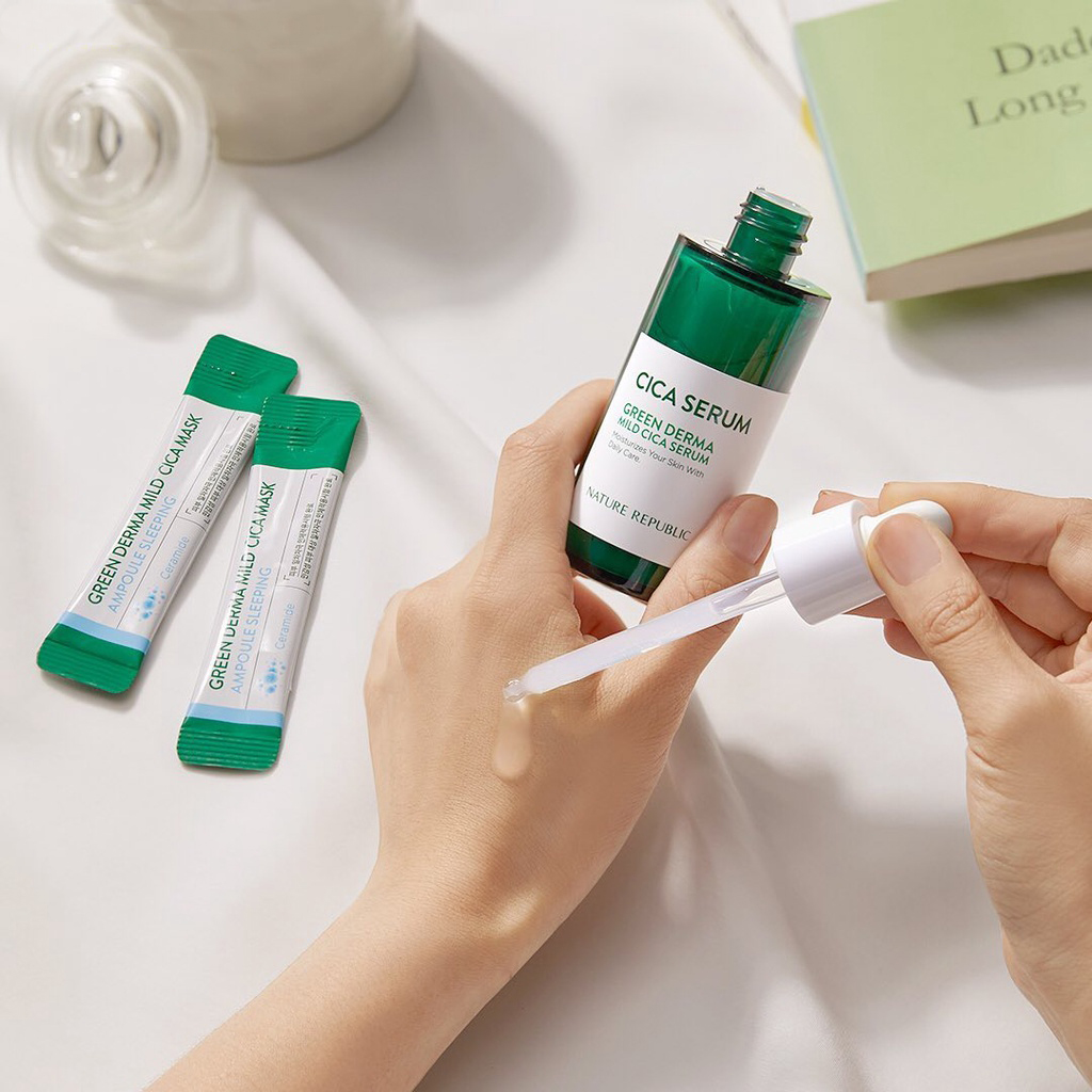 Tinh Chất Làm Dịu Da Nature Republic Cica Green Derma Mild Cica Serum