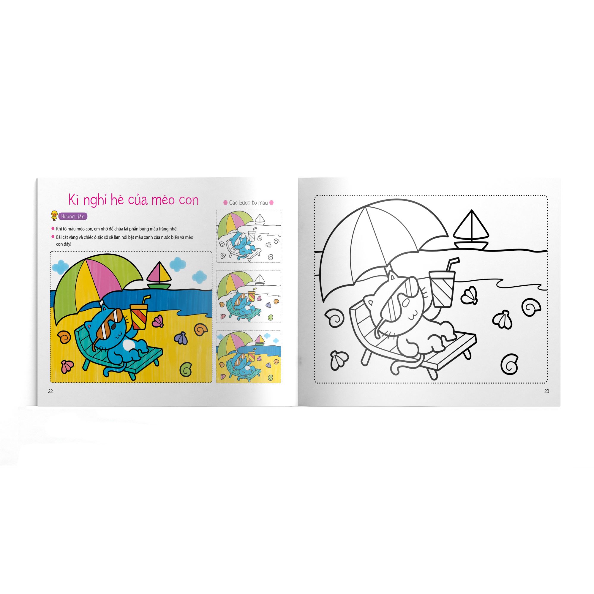 Combo 6 cuốn Bé tập tô màu