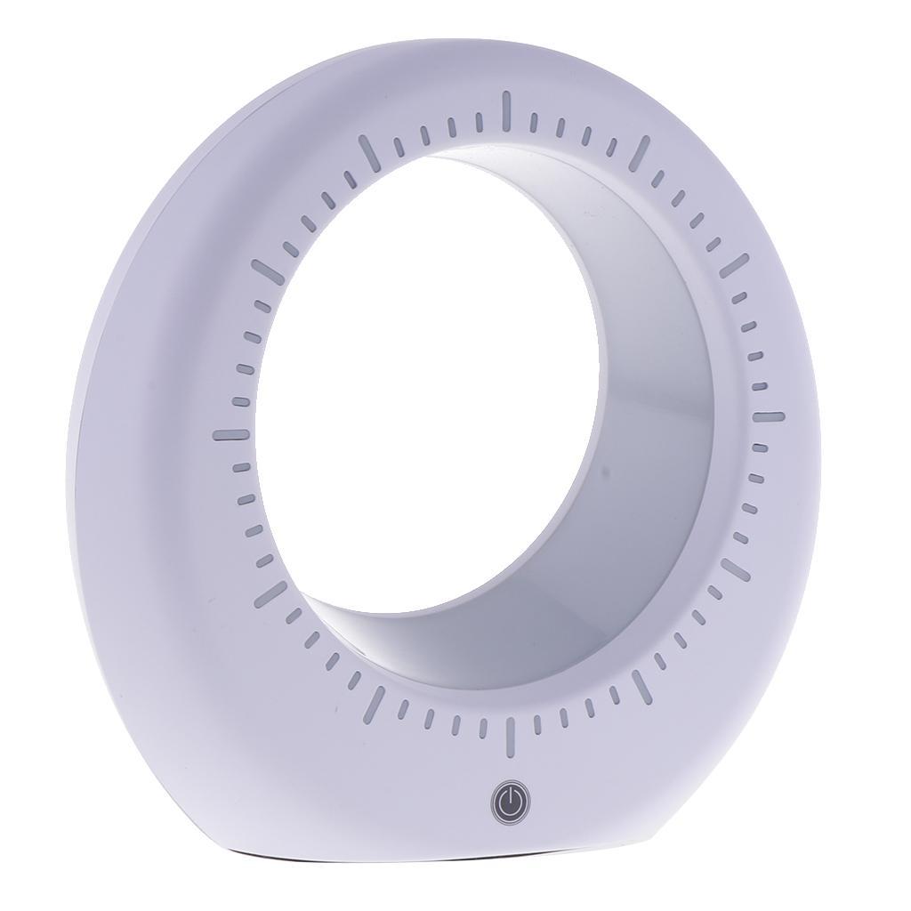 LED Luna Moon Clock Lamp Night Light Touch Control USB Charge