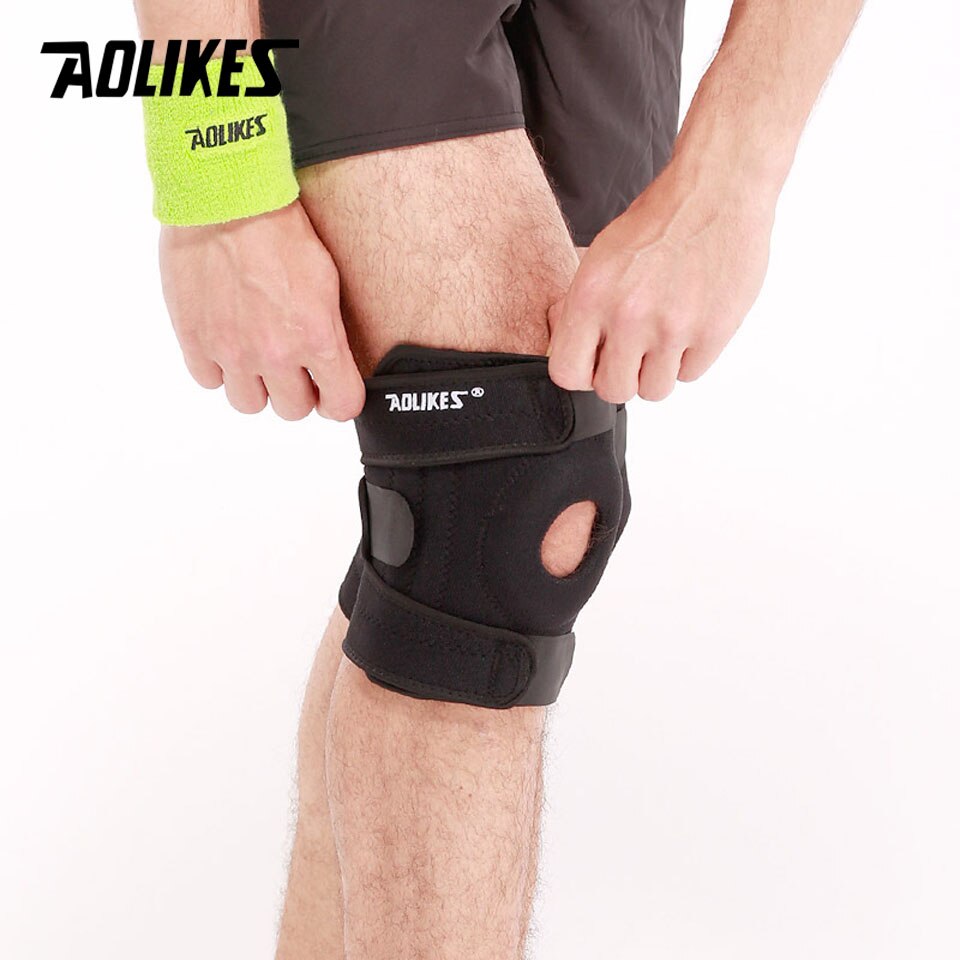 Đai bó bảo vệ khớp đầu gối AOLIKES A-7618 Four spring Sport knee protector