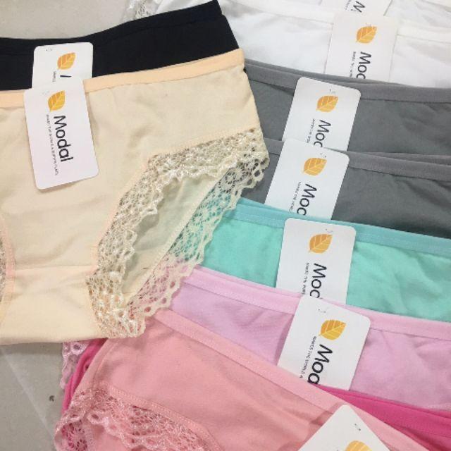 Combo 10 quần thun viền ren, quần lót, quần chíp nữ
