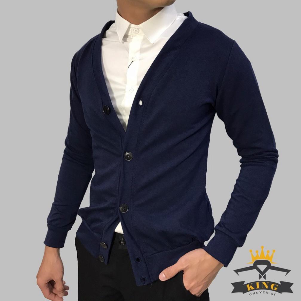 Áo khoác cardigan LEN nam KING tay dài phong cách hàn quốc K125