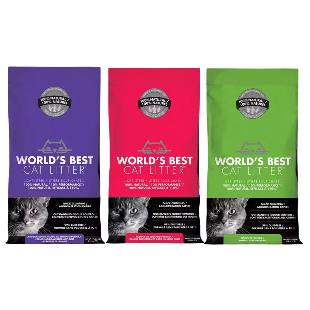 Cát mèo hữu cơ World’s Best Cat Litter Lavender Scented Multiple Cat Clumping 3,18Kg