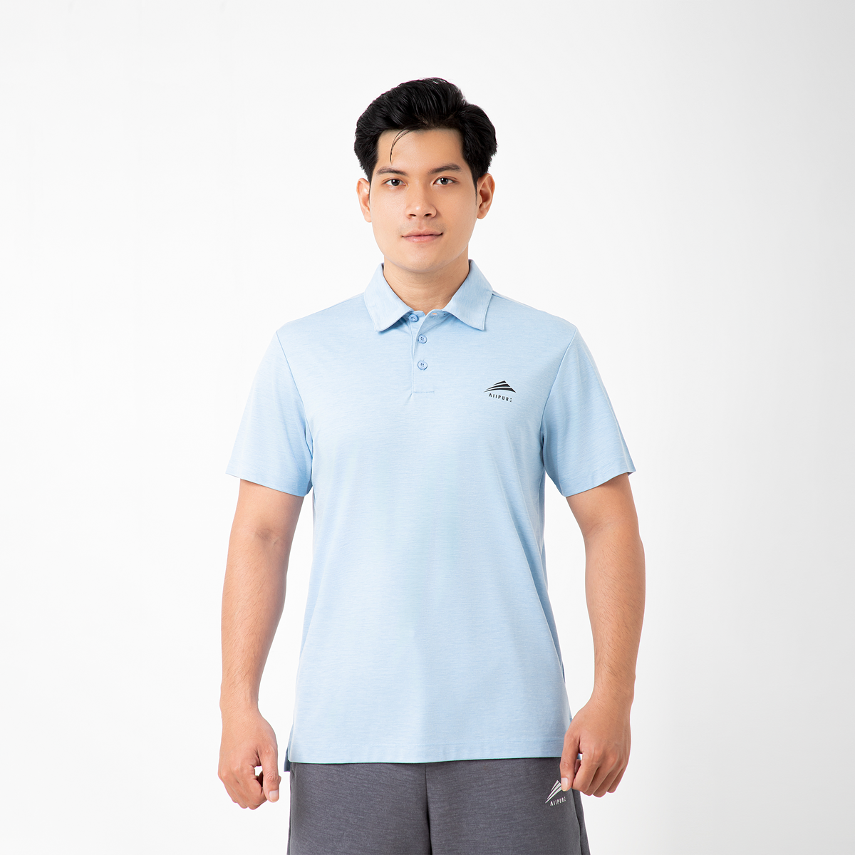 Áo Polo Nam Cổ Bẻ Cao Cấp ALLPUR Promax Mát Lạnh - Chống Nhăn - Ngăn Mùi - Màu Tím Nhạt Purple