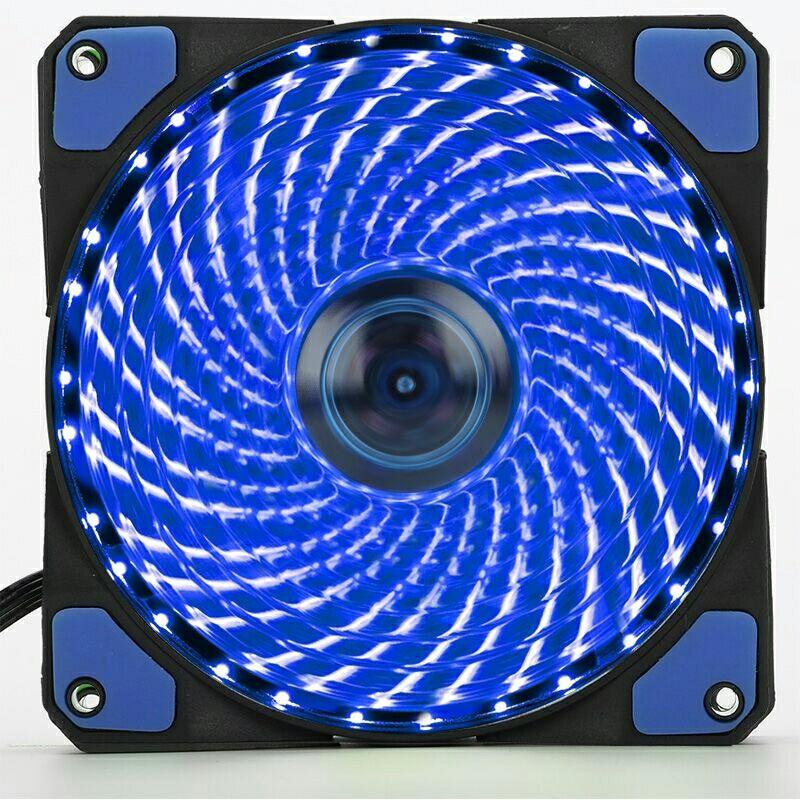 Fan Case 12cm LED 33 Bóng xanh