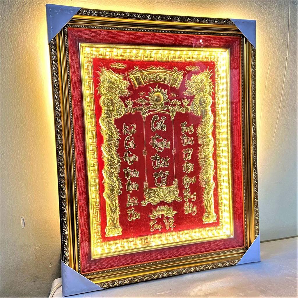 Cửu Huyền Thất Tổ Bằng Đồng Cao 43cmx34cm