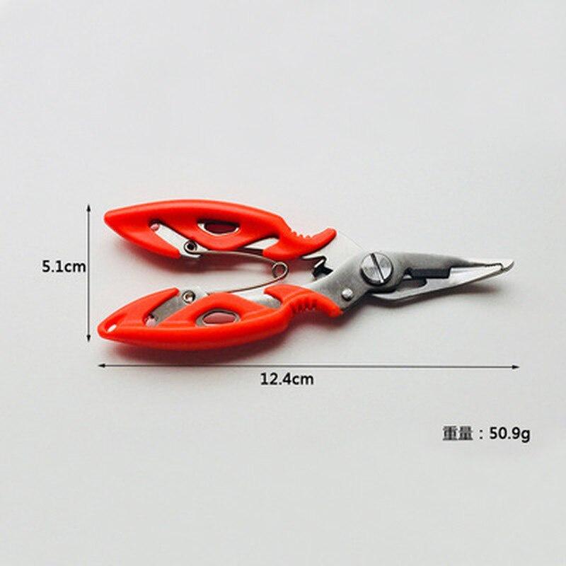 Fishing Pliers Fish Line Cutter Scissors Stainless Steel Mini Fish Hook Remover Multifunction Tools New Black Beak Jaw