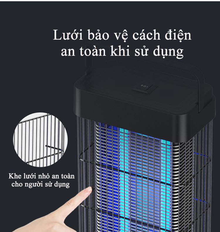 Đèn Bắt Muỗi Và Diệt Côn Trùng KUNBE Công Suất Lớn 16W, Công Nghệ Ánh Sáng Sinh Học – Phiên Bản Cao Cấp