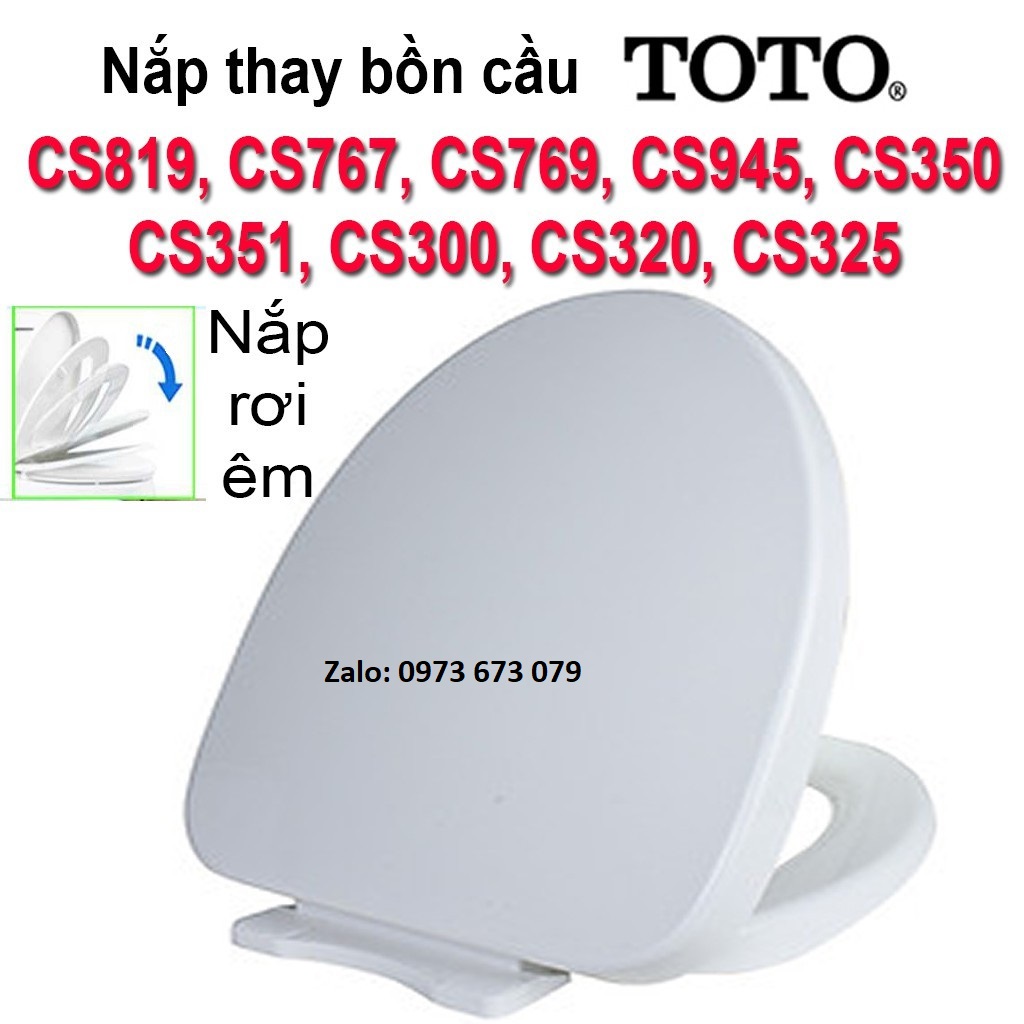 Nắp bàn cầu toto, nắp bàn cầu rơi êm hùng anh thay thế