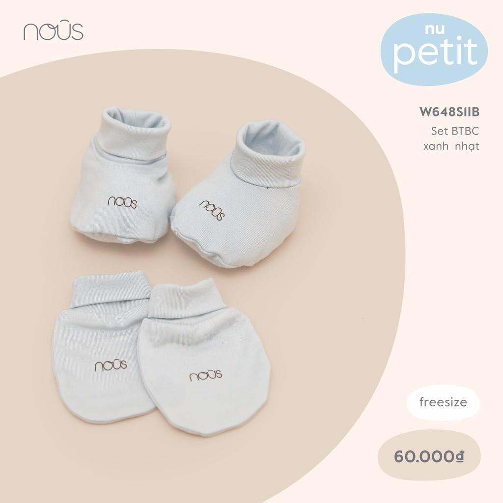 Phụ kiện NOUS - Set bao tay bao chân sơ sinh cho bé - Chất liệu Nu Petit 95% cotton thiên nhiên