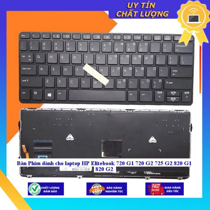 Bàn Phím dùng cho laptop HP Elitebook 720 G1 720 G2 725 G2 820 G1 820 G2 - CÓ KHUNG - CÓ ĐÈN - Hàng Nhập Khẩu New Seal