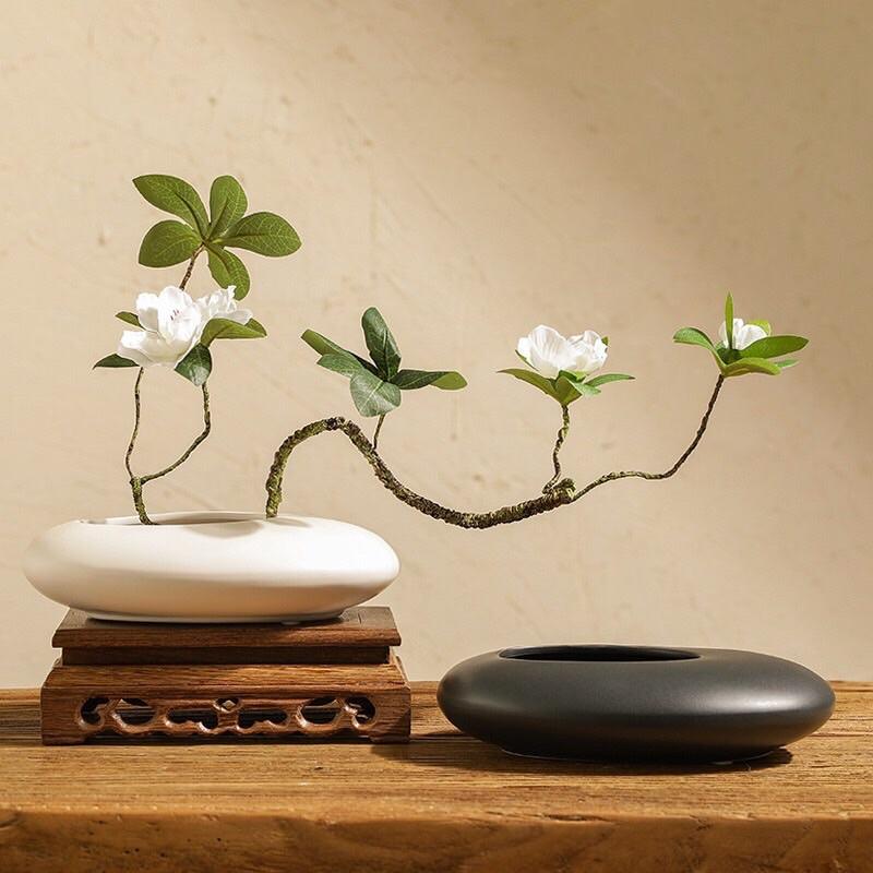 Bình sứ cắm hoa cổ phong ko kèm chông