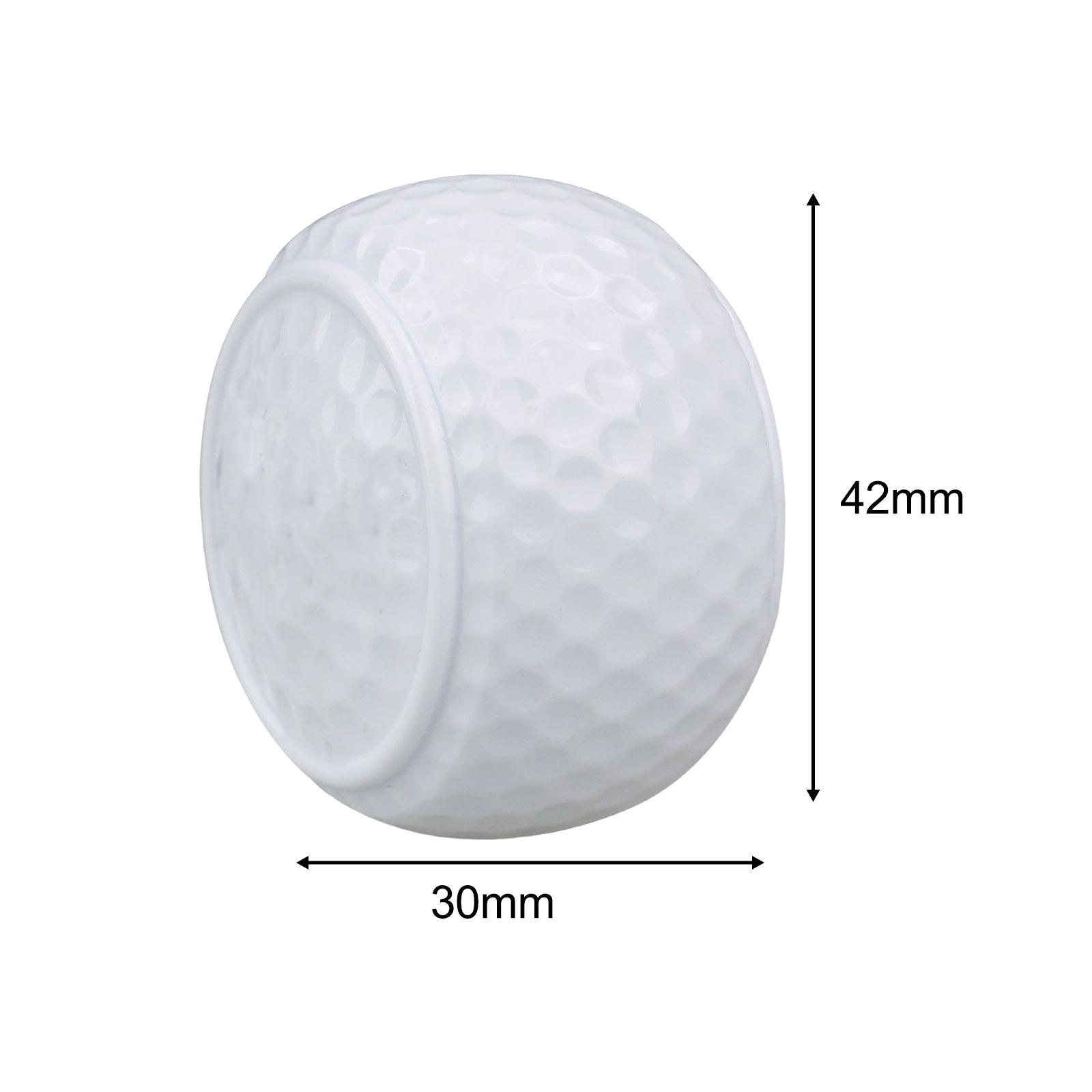 Synthetic Rubber Flat Golf Ball Practice Balls Swing Training Aid Golf Equipment Putting Trainer for Indoor Outdoor Beginner Practice Green