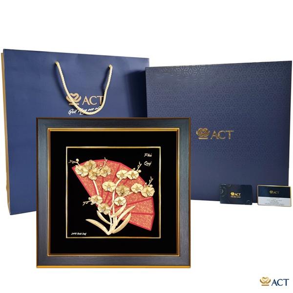 Tranh Hoa Lan dát vàng 24k - quà tặng vợ, quà tặng bạn gái, quà 20/10, quà 8/3, quà valentine, quà giáng sinh