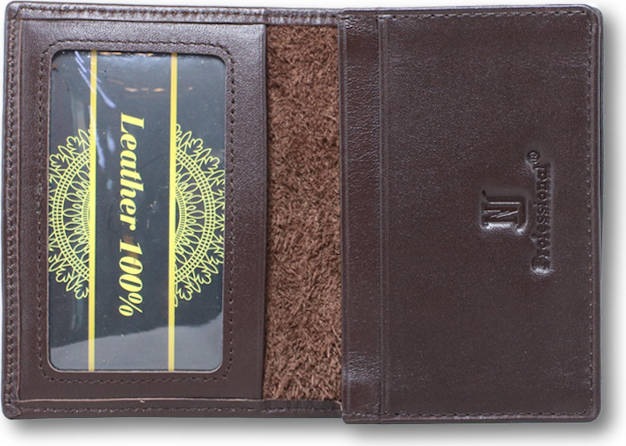 Ví đựng card mini da bò cao cấp siêu mềm màu nâu