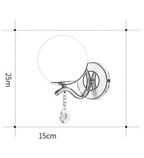 Đèn tường KENDI trang trí nôi thất sang trọng, hiện đại - kèm bóng LED chuyên dụng