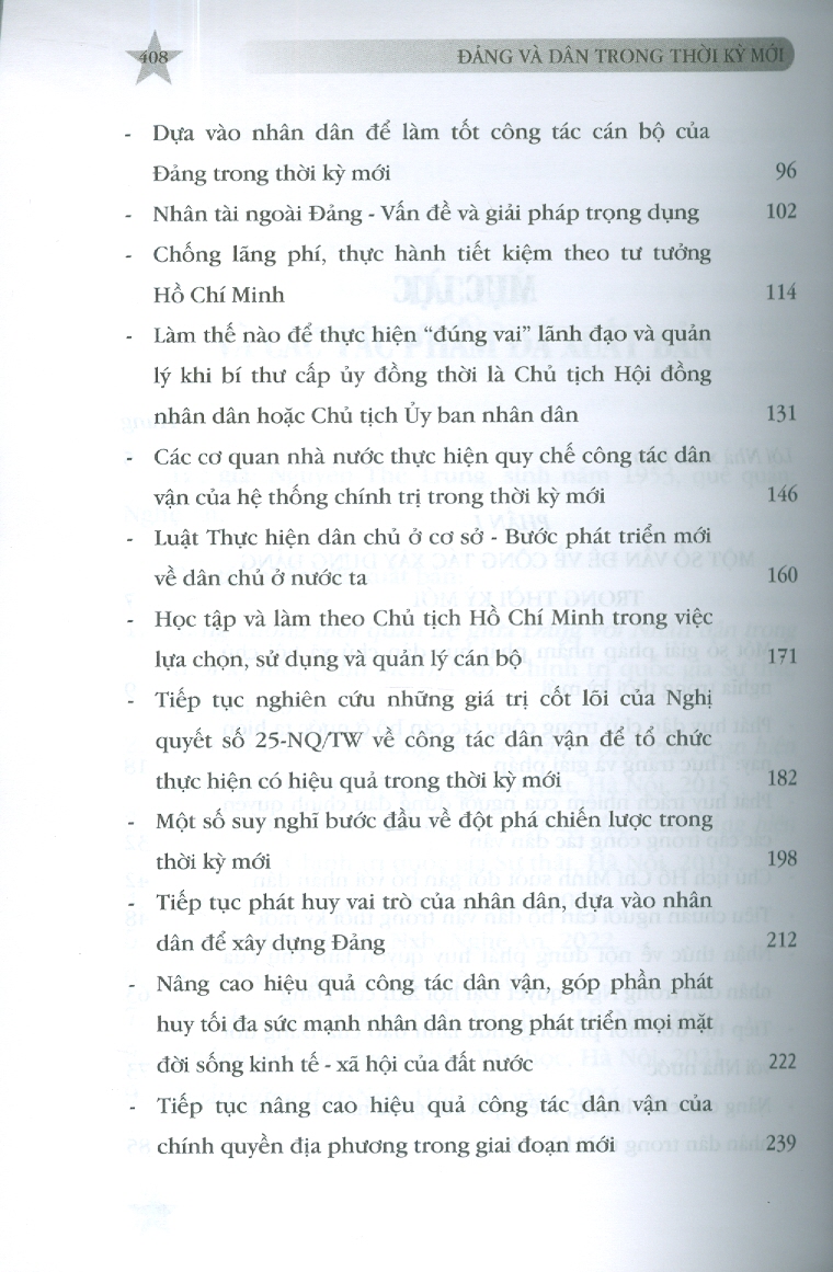 Đảng Và Dân Trong Thời Kỳ Mới