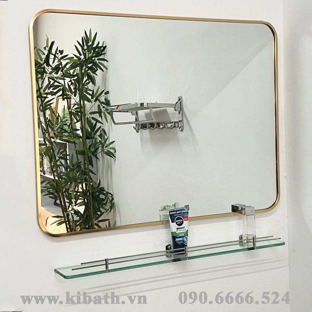 Combo Gương Soi Kibath KT 65x80cm Khung Hợp Kim Nhôm KB-165