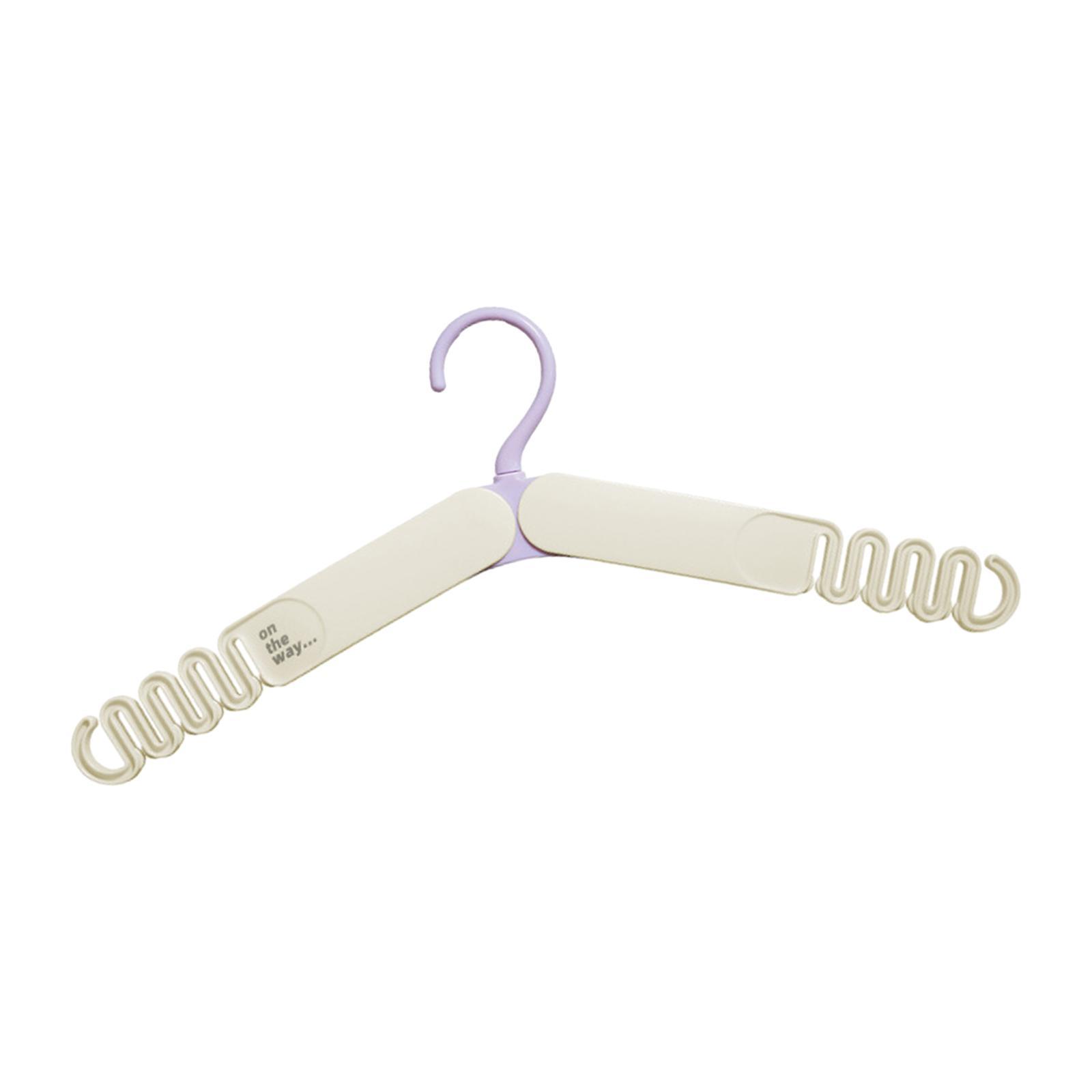 Foldable Travel Hanger Non Slip Collapsible Hanger for Clothing Dress Shirts