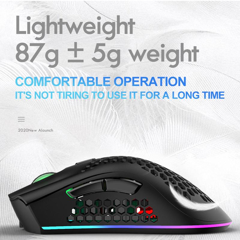 7 Phím 2400DPI Với USB Thu Gọn Nhẹ Chuột Không Dây Tổ Ong Chuột Chơi Game Dành Cho Máy Tính Xách Tay Máy Tính Máy Tính Game Thủ Mause
