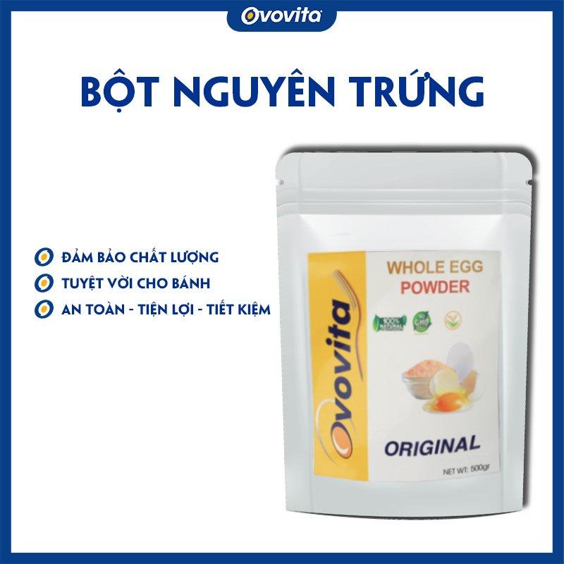 Bột Nguyên Trứng OVOVITA Túi Zip 500gr Làm Bánh Và Chế Biến